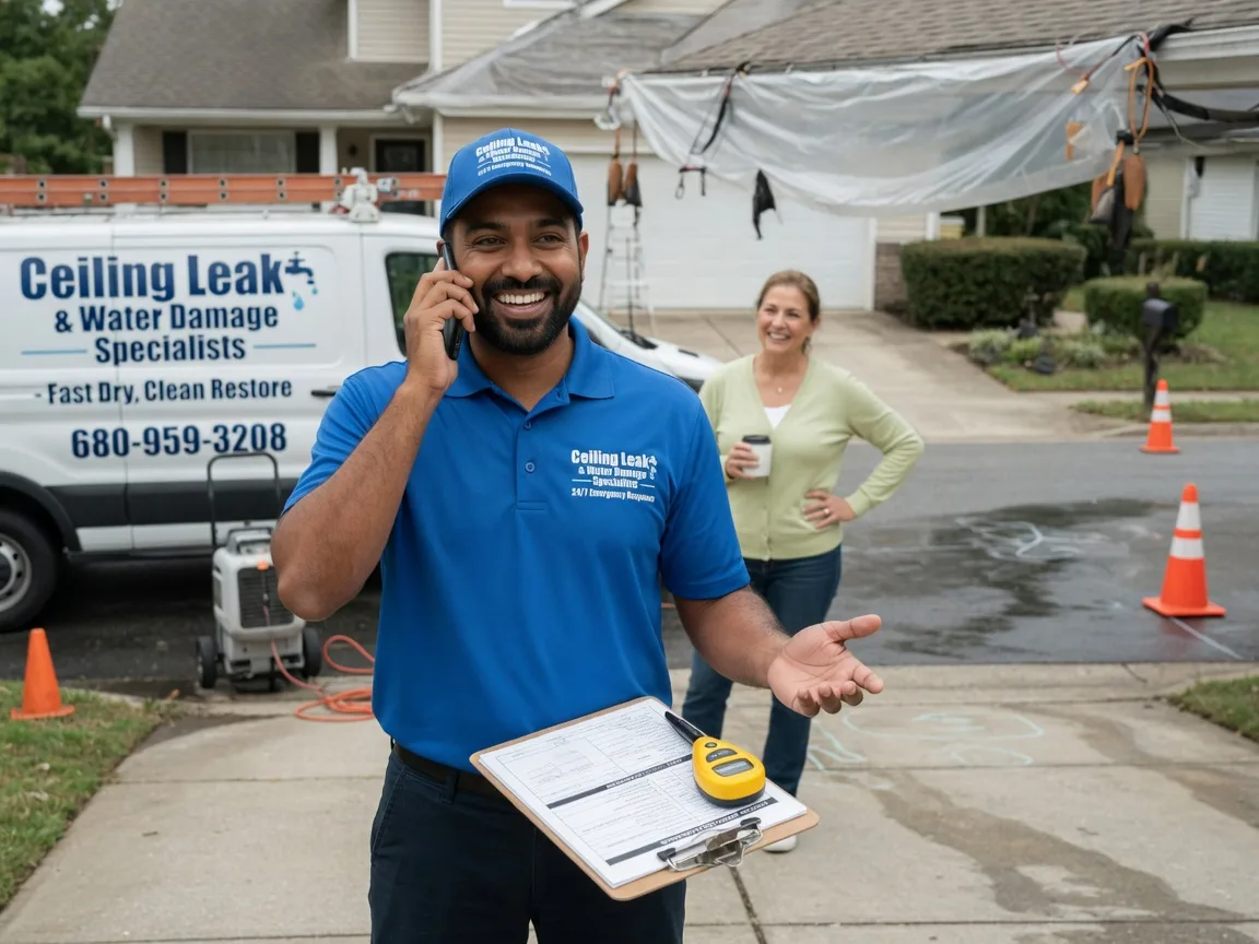 Ceiling Leak Cleanup Crown Point, NY FAQs